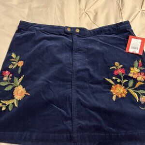 Mossimo Supply Co. Floral Embroidered Mini Skirt